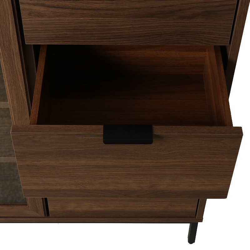 リビングボード IF impact IP-LB-120N ブラウンオーク【お客様組立商品