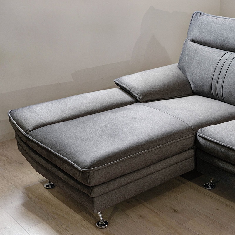 カウチソファ Nビリー 2PL+CR 撥水FAB カウチの向き座って右【大型商品