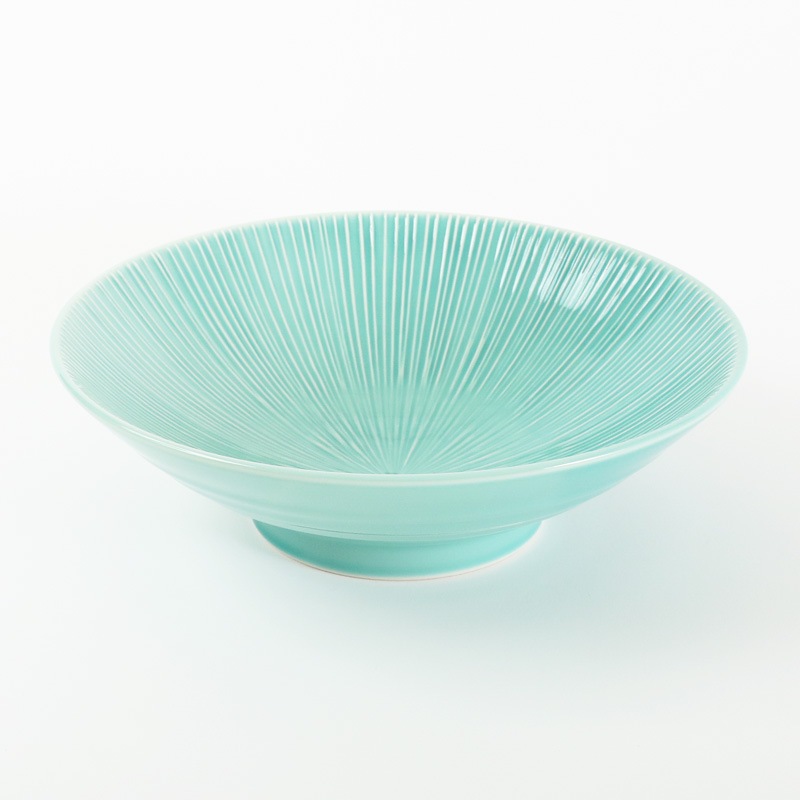 麺鉢 トルコ青磁 千段 4-974の通販｜東京インテリア公式通販