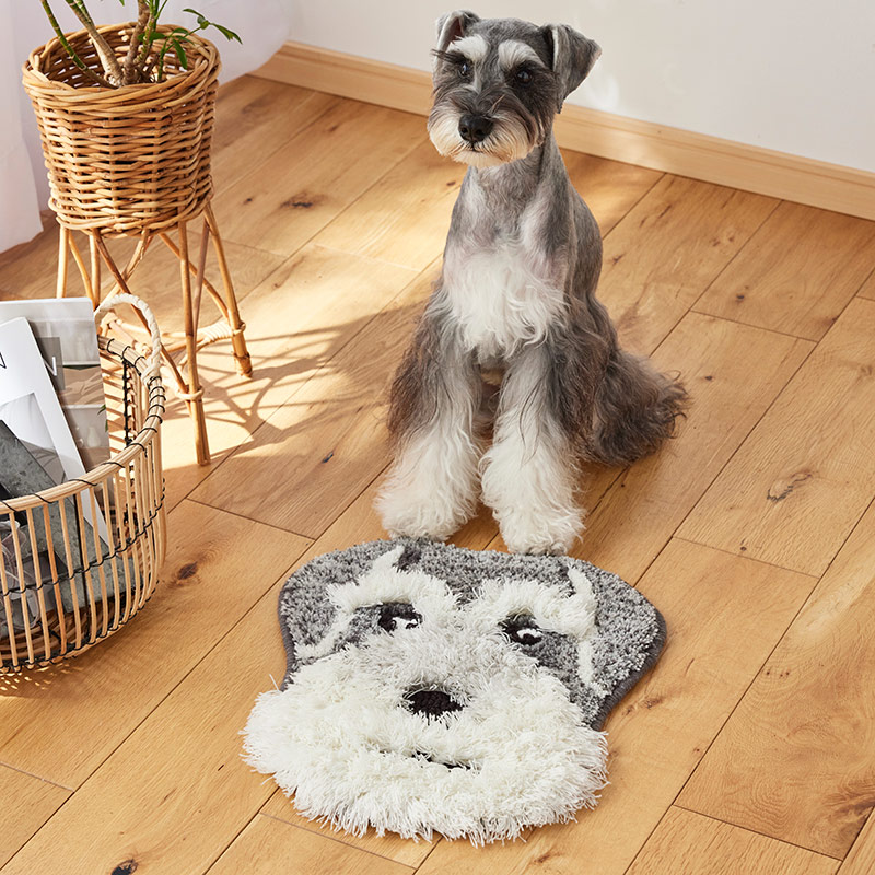 シュナウザー★ラグ★カーペット アクセントマット イヌカオ シュナウザーの通販｜東京インテリア