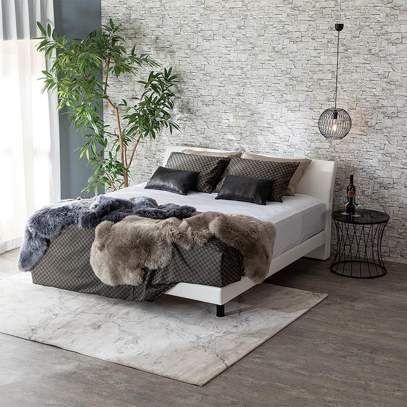 サイドテーブル シーク 50R BK/BK【大型商品配送便でのお届け】 の通販