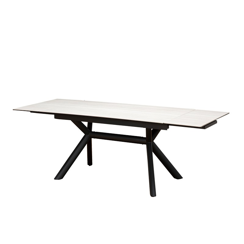 伸長ダイニングテーブル NICOLA mini 140EXT(HT2338B-GN-E)ホワイト