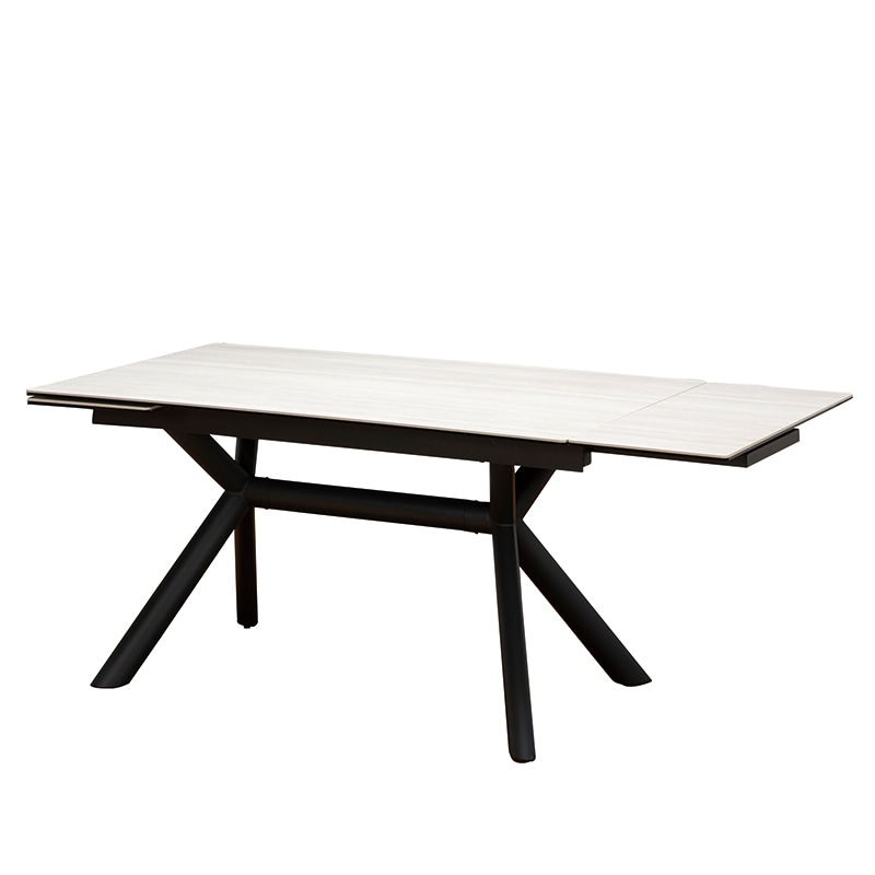 伸長ダイニングテーブル NICOLA mini 140EXT(HT2338B-GN-E)ホワイト