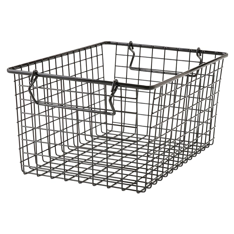 スタッキングバスケットL IF ANDY スタッキングL BKの通販｜東京