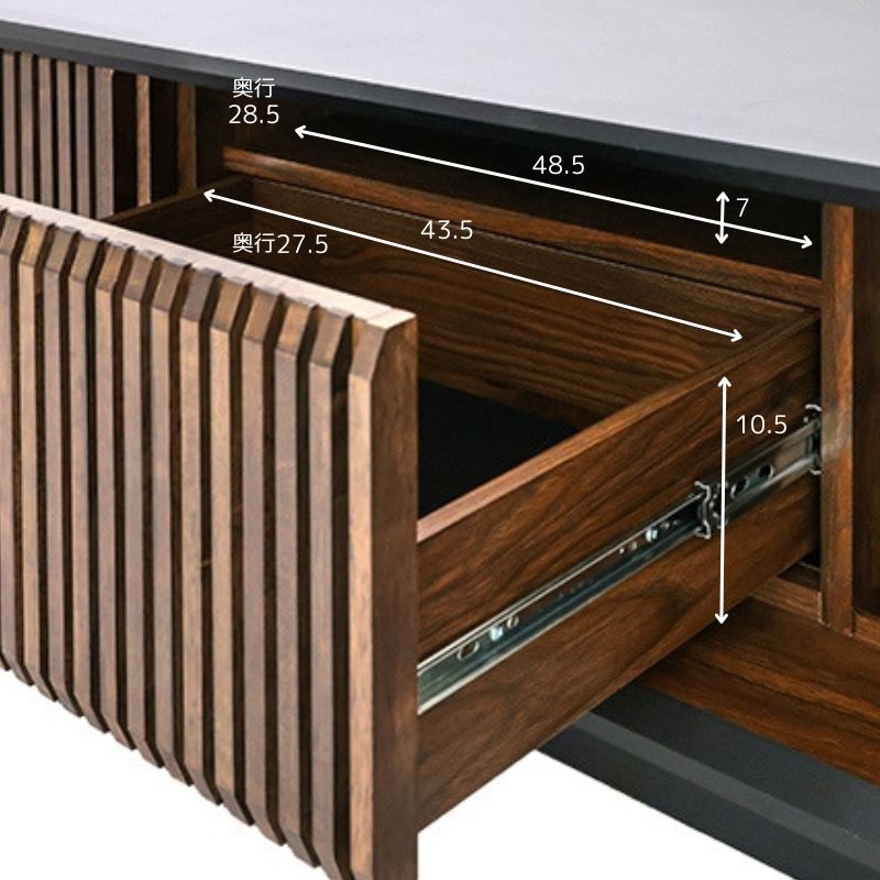 ローボード ディエド180LB BK/BR【大型商品配送便でのお届け】の通販