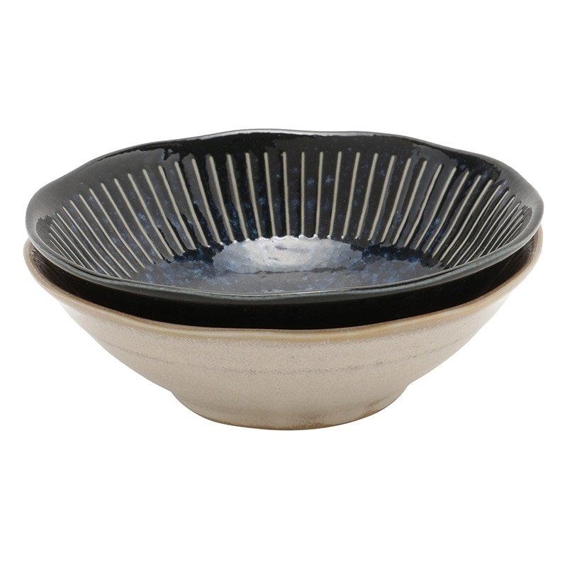 小鉢2ヶ組 撥水十草小鉢 2ヶ組 紺・白の通販｜東京インテリア公式通販