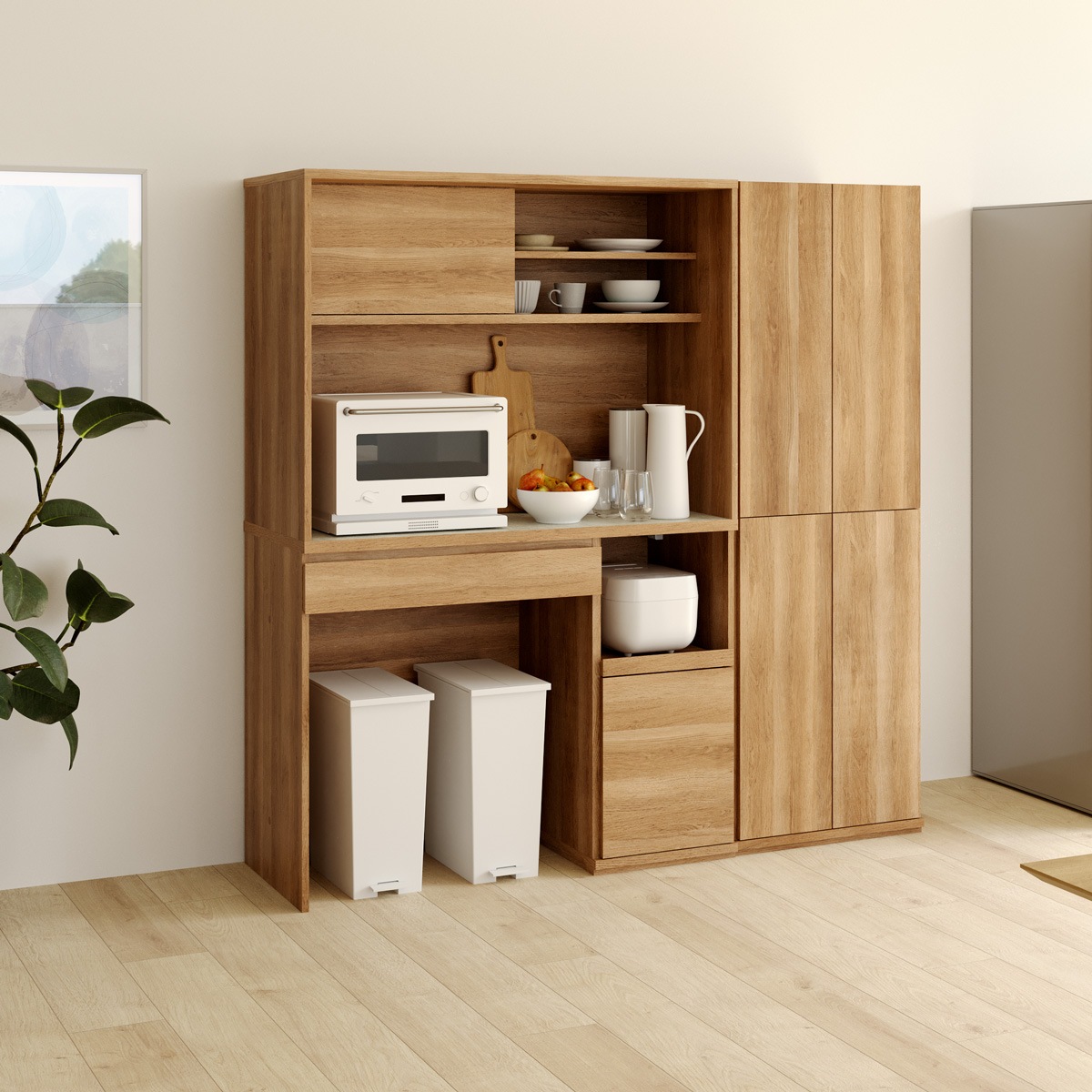 ダイニングボード コモピア CMA-1812SLBNA 白井産業 【お客様組立商品