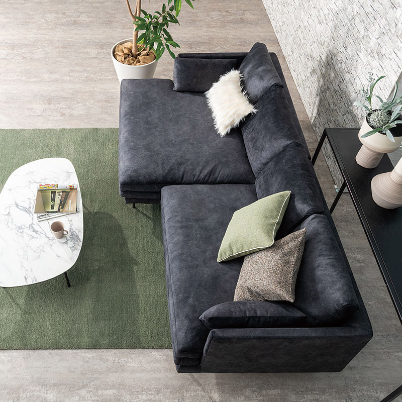 値下げ！！！MILANO II 右カウチソファ グレー 値下げ！！！MILANO II 右カウチソファ グレー 値下げ