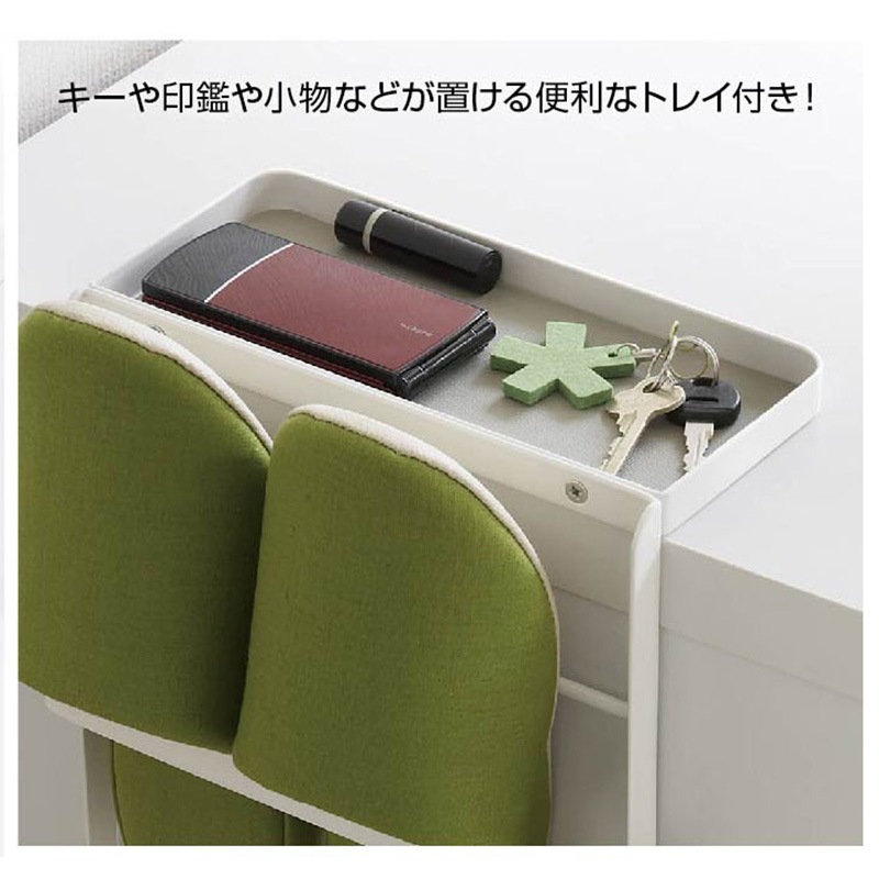 スリッパラック 引っ掛け式スリッパラックWH タワー【お客様組立