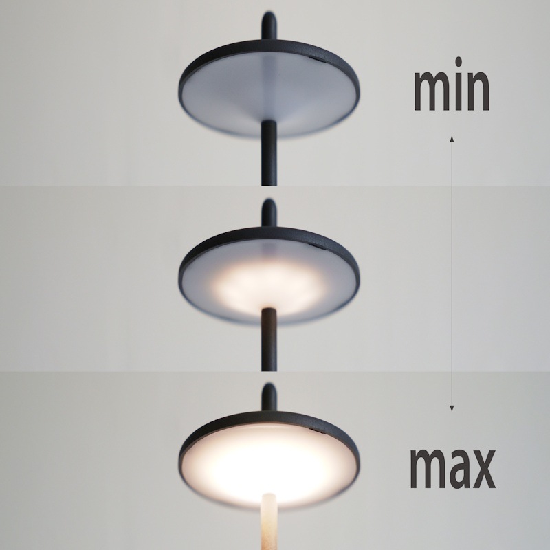 D/CPB/プード ルトランスパ ラント パフ付 ポータブルランプ Pala LA5413 ※4色から選べます。□ の通販｜東京