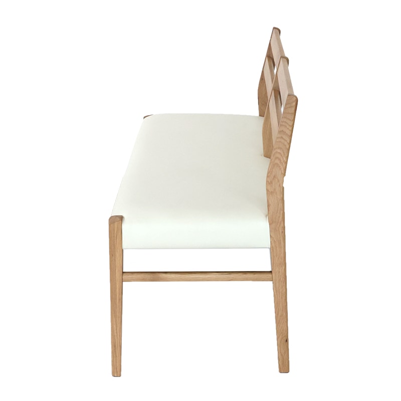 背付ベンチ VALENTIA4 OAK/IV【大型商品配送】 ※2サイズ有の通販
