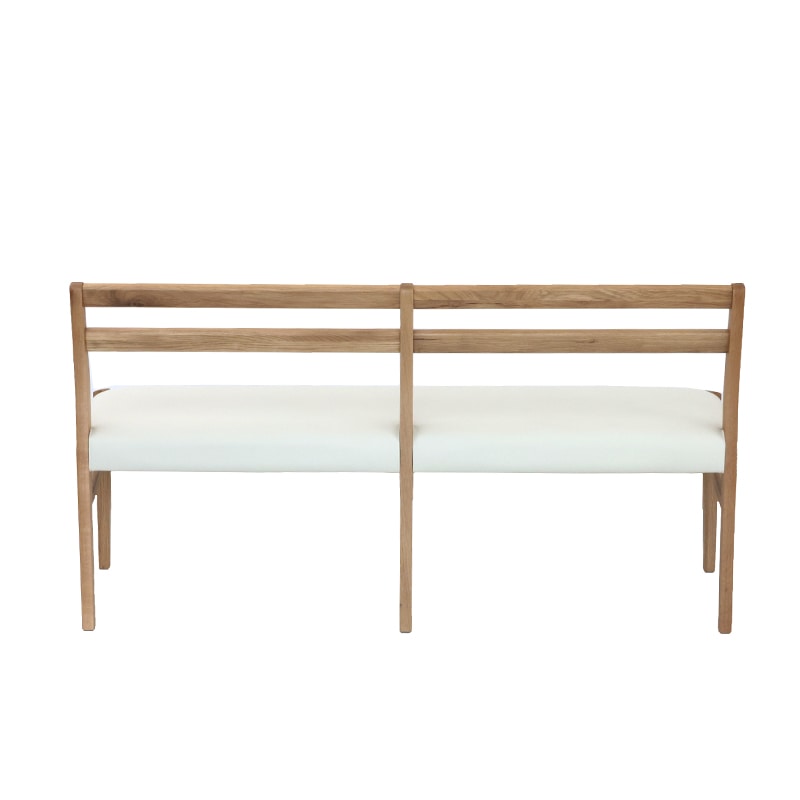 背付ベンチ VALENTIA4 OAK/IV【大型商品配送】 ※2サイズ有の通販