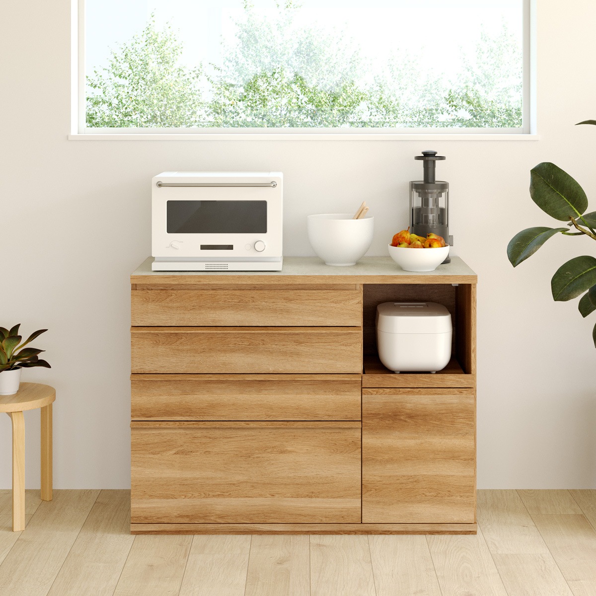 AN★送料無料★引き出し×2個 日本製】木天板収納チェスト 通販【ニッセン】