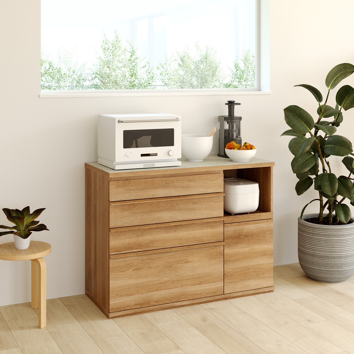 キッチンカウンター コモピア CMA-9012SLNA 白井産業 【お客様組立商品