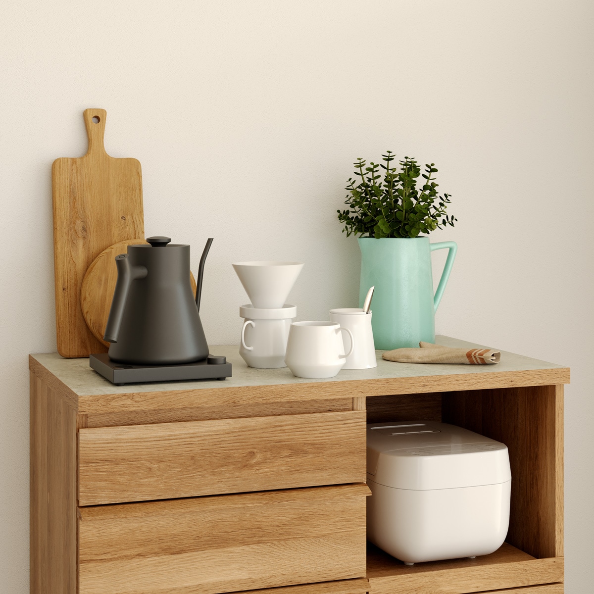 キッチンカウンター コモピア CMA-9090SLNA 白井産業 【お客様組立商品