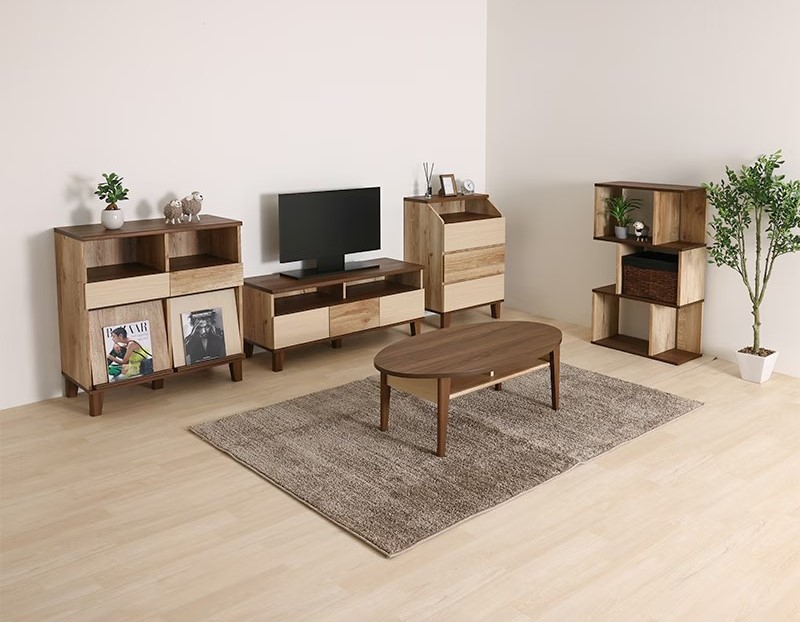 フラップキャビネット ナチュレスタ NTS-9080FH if HOME 白井産業