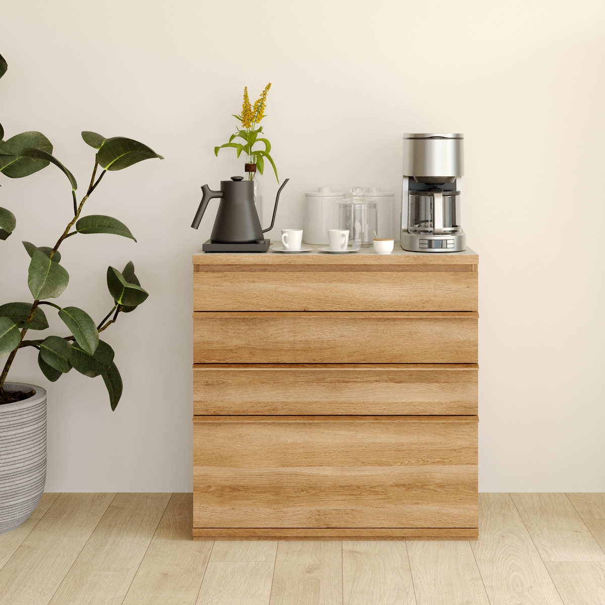 キッチンカウンター コモピア CMA-9090HANA 白井産業 【お客様組立商品