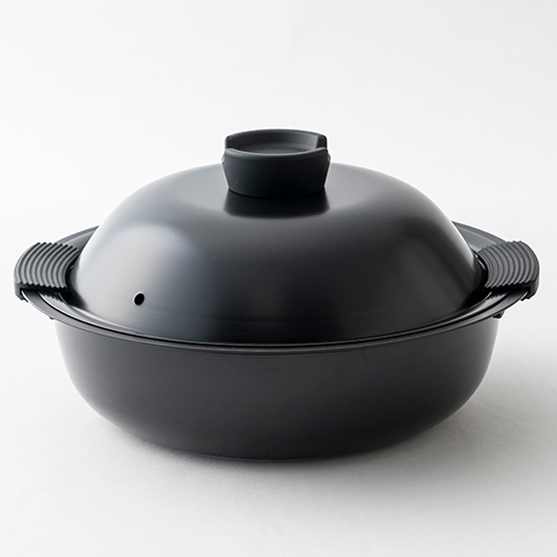 ガス・IH対応】卓上鍋 IF 蒸し器付き卓上鍋27 BKの通販｜東京