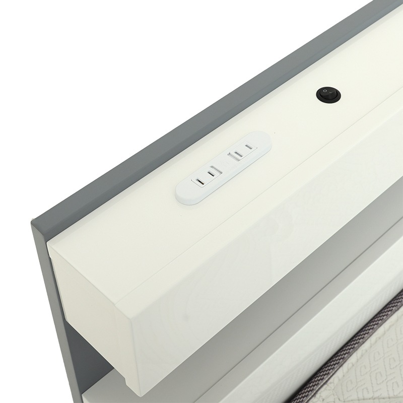 ベッドフレーム NライムBOX WH/GY【大型商品配送】の通販｜東京