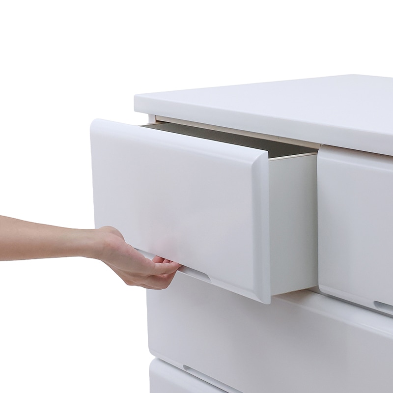 期間限定値下げ：11/15～11/30】ハイチェスト SARA 80-6 WH【大型商品