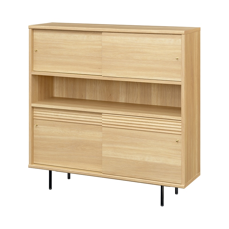 キャビネット アトモナ AMN-1212SD NA 白井産業【お客様組立品