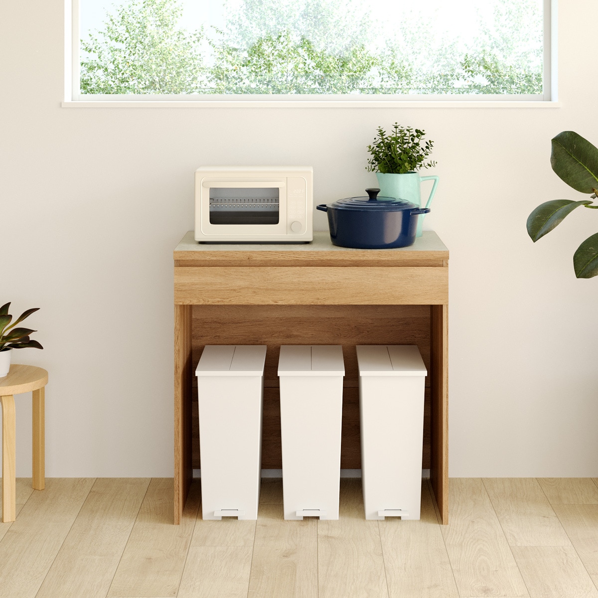 ゴミ箱上ラック コモピア CMA-9090HBNA 白井産業 【お客様組立商品】の