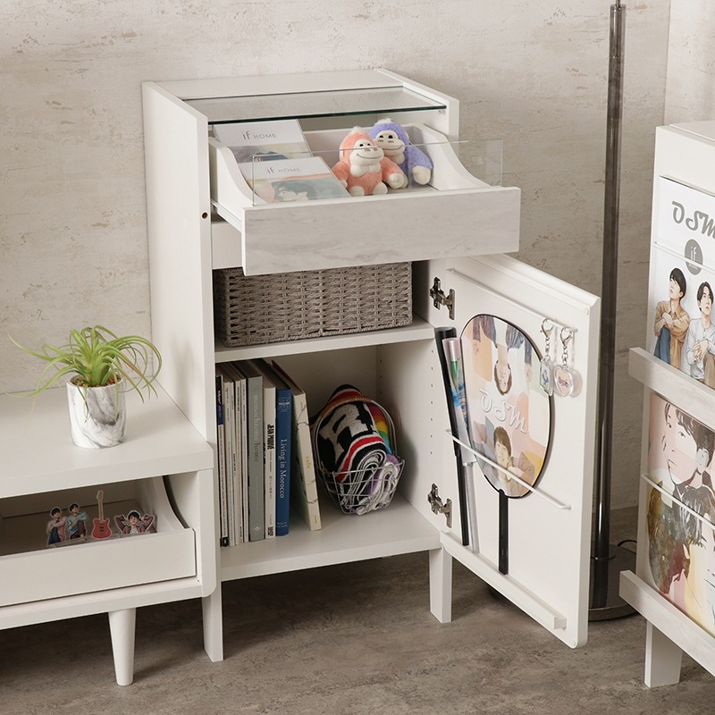 コレクションラック IF オシモア OSM-9040DH WH 【if Home】【お客様