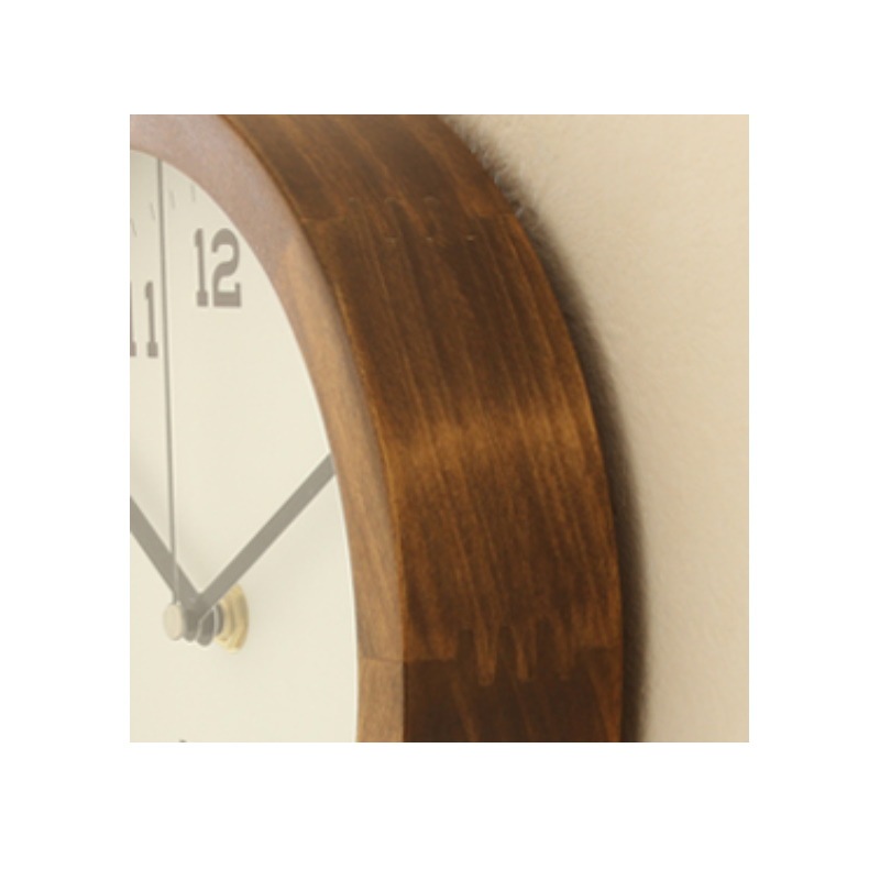 クロック(掛) アイナ ウッドクロック EIN-355-BRの通販｜東京