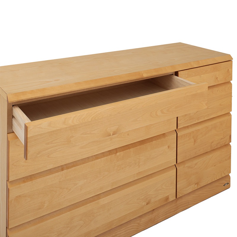 ローチェスト ロンド(バーチ) 127-4 【大型商品配送】 ※納期5週間～の