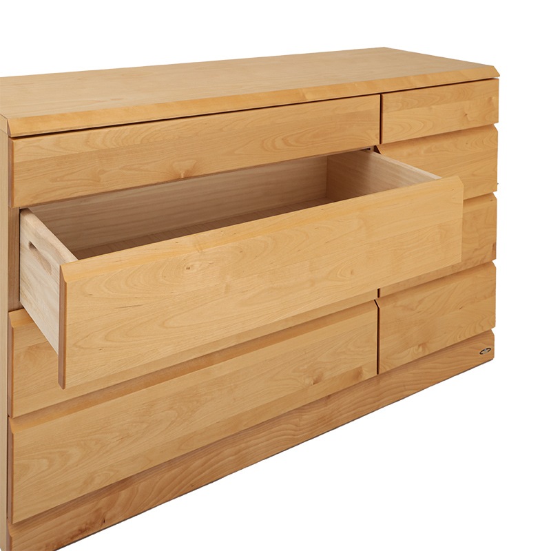 ローチェスト ロンド(バーチ) 127-4 【大型商品配送】 ※納期5週間～の