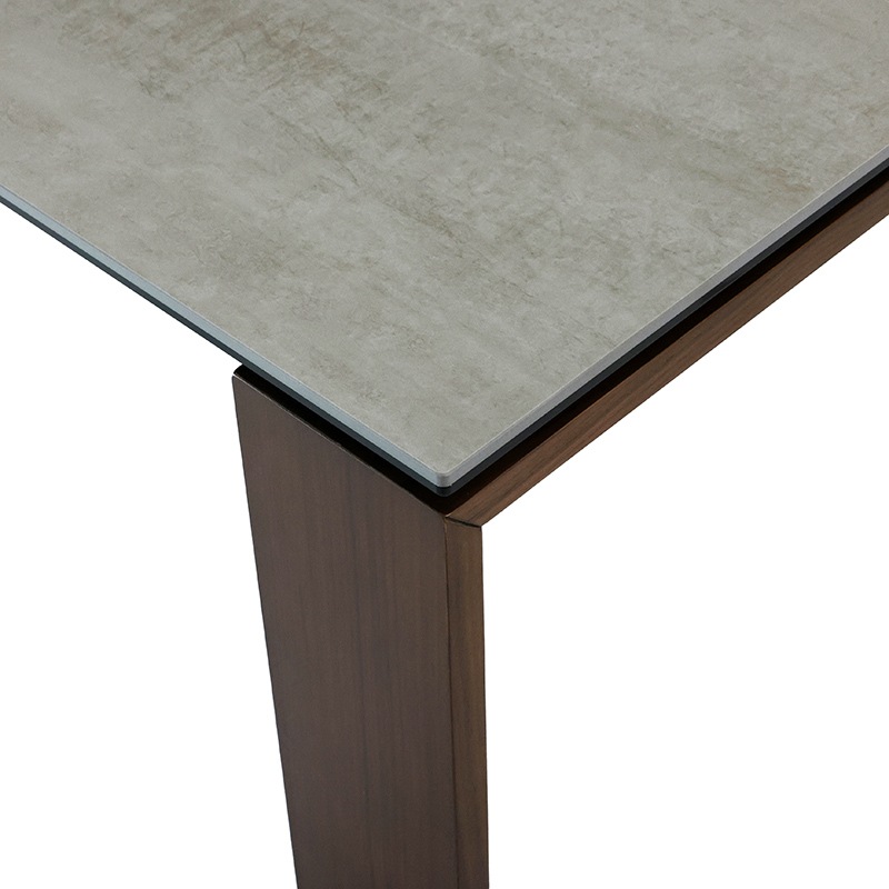 Vedelwood  セラミックテーブル VEINWOOD TOP LGY+脚 VEINWOOD2 FRAME WN【大型