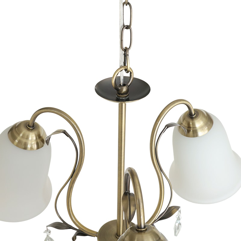 IDC ブラウン・アイボリー シャンデリア 3灯 IDC ブラウン・アイボリー シャンデリア 3灯 IDC ブラウン