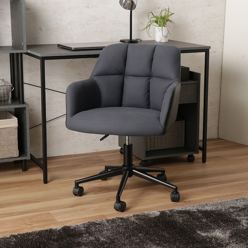 キャスターチェアー IF JM-10 DGY/BK【お客様組立商品】の通販｜東京