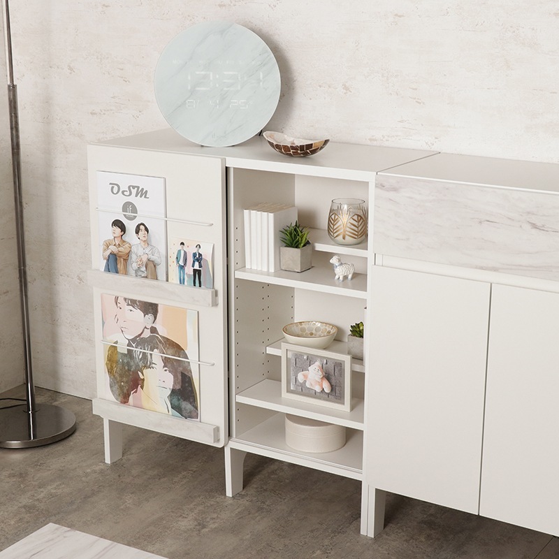 スライドラック IFオシモア OSM-9085SD WH 【if Home】 【お客様組立品