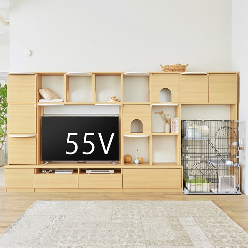 テレビ台 ニャコモ NCM-1813H NA 白井産業【お客様組立品