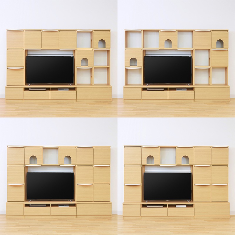 テレビ台 ニャコモ NCM-1813H NA 白井産業【お客様組立品