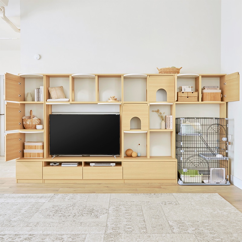 テレビ台 ニャコモ NCM-1813H NA 白井産業【お客様組立品