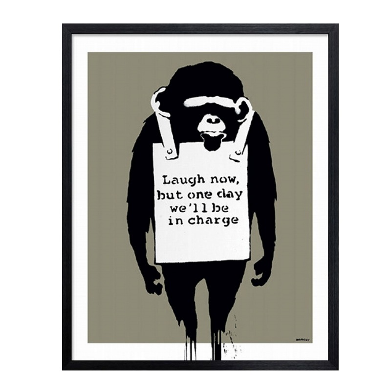 アートフレーム Banksy IBA-61741 Laugh Nowの通販｜東京