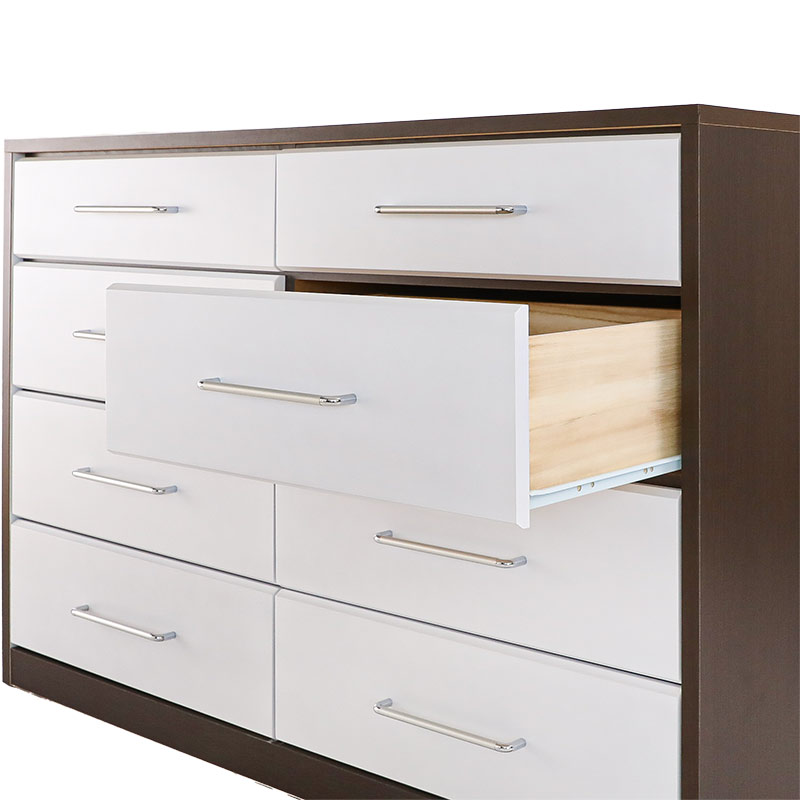 ローチェスト ライアン 120-4 BR/WH【大型商品配送便でのお届け】 の