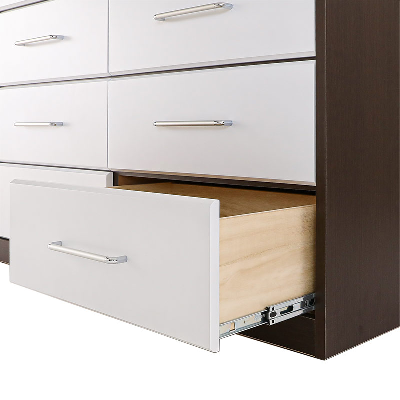 ローチェスト ライアン 120-4 BR/WH【大型商品配送便でのお届け】 の