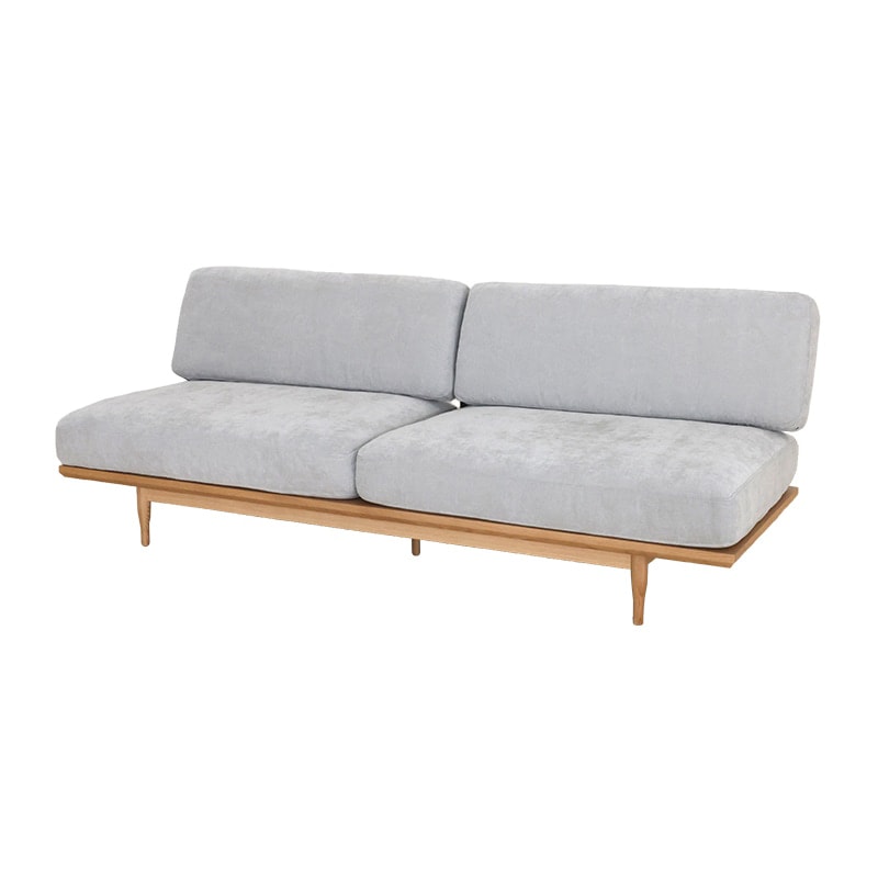 3人掛ソファ Thor -トール- NA + クッション A10211-12 LGY【大型商品