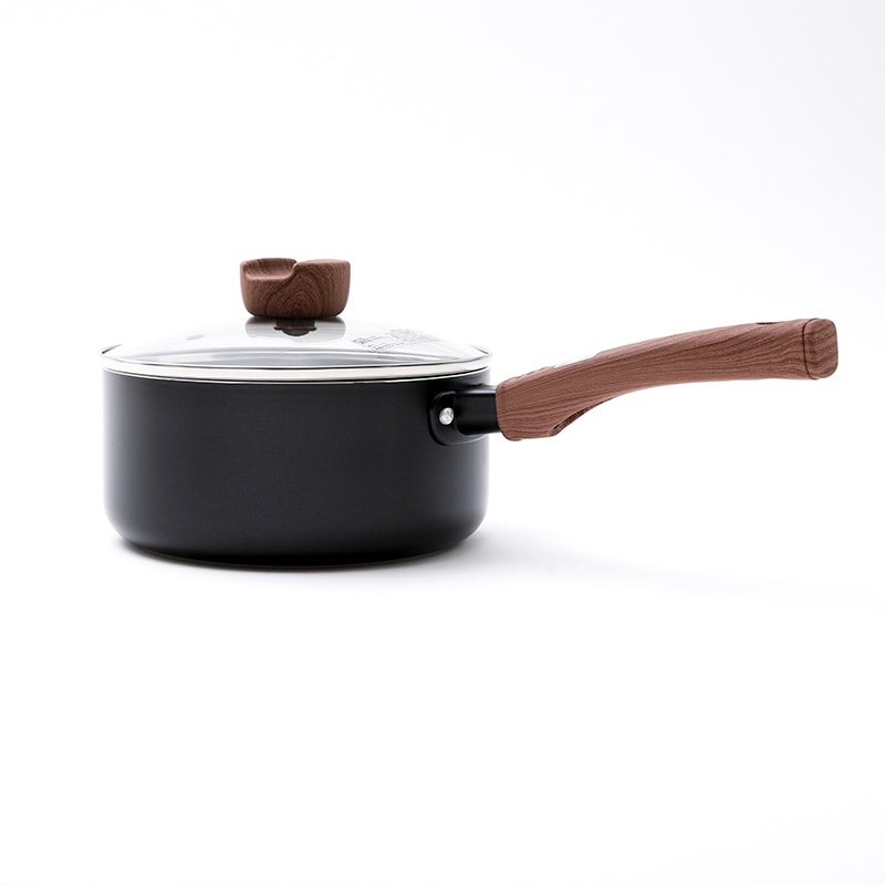 ガス・IH対応18cm 片手鍋 IFウッドBK IH18cmカタテの通販｜東京