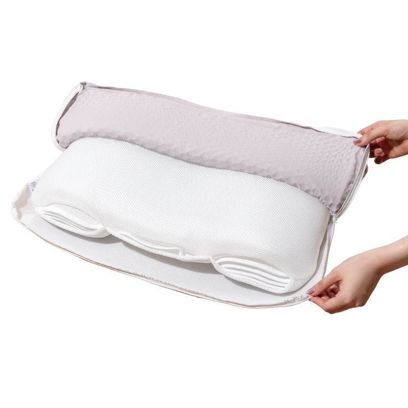 東京インテリア　AiR 枕　通気性メッシュ枕セット 西川 [エアー3D] ピロー【低め】 GR色 ロー Low 【税込み価格