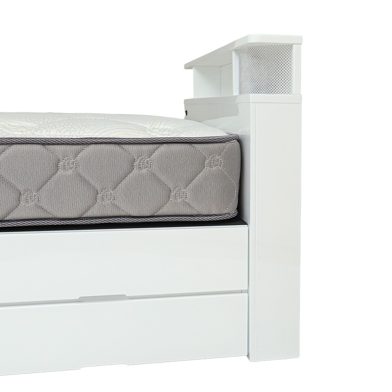 チェストベッド ベッドフレーム ネピア WH Sシングル【大型商品配送