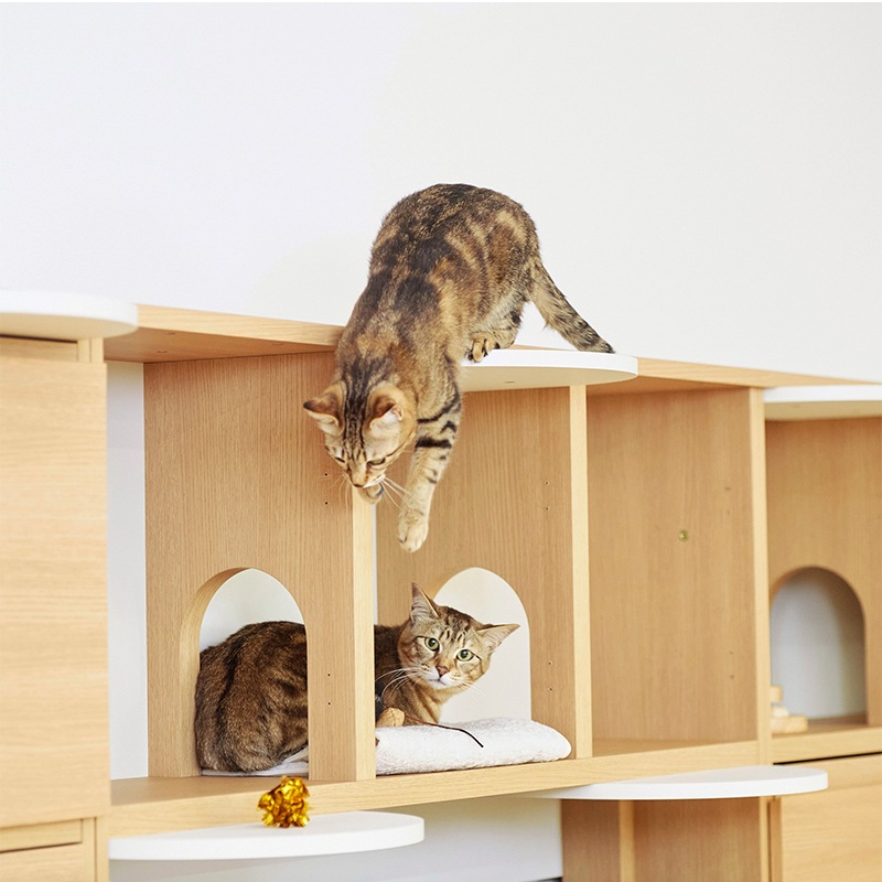 ケージ用オープンラック ニャコモ NCM-1890 NA 白井産業【お客様組立品