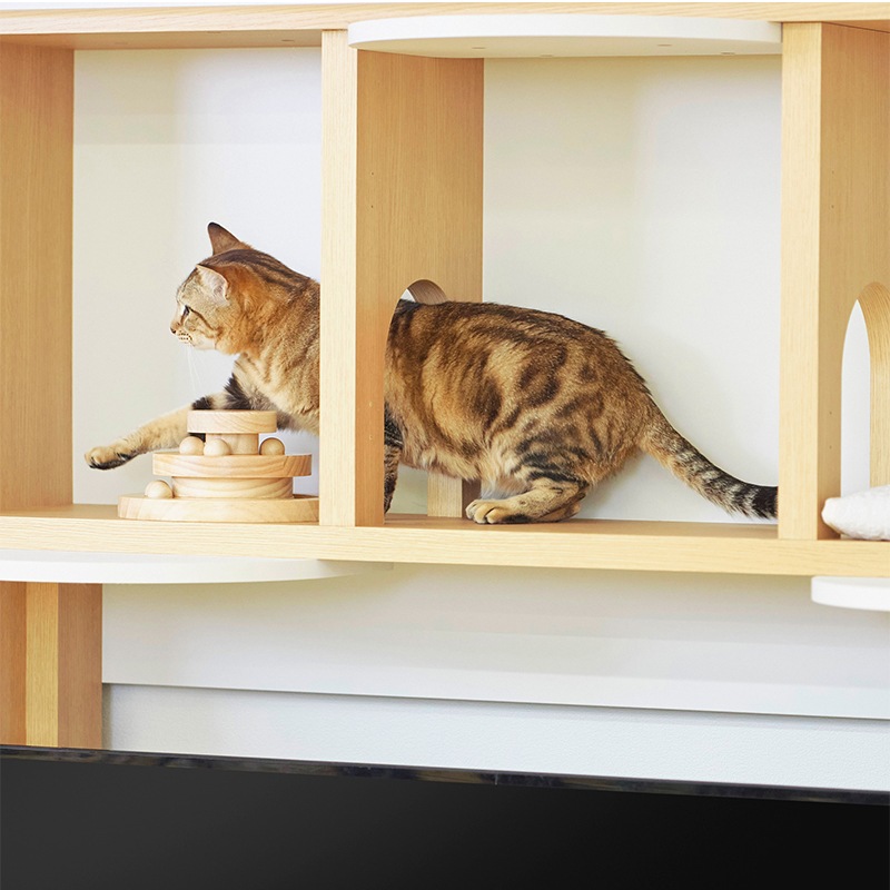 L様おまとめ　棚とねこ ケージ用オープンラック ニャコモ NCM-1890 NA 白井産業【お客様組立品