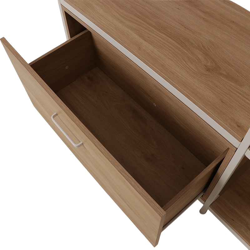 実店舗限定商品】&コネクト ウッドシェルフラック CN-80134WH+CN