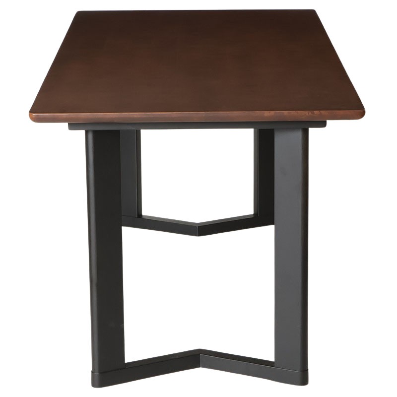 ダイニングテーブル レイドック 天板 165TOPDBR-脚 B BK【大型商品配送