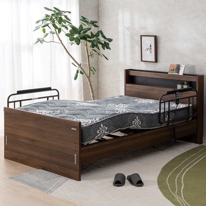 電動リクライニングベッド セミダブル 120x198cm 電動ベッド 3モーター 介護ベッ ド 電動リクライニングベッド 宮