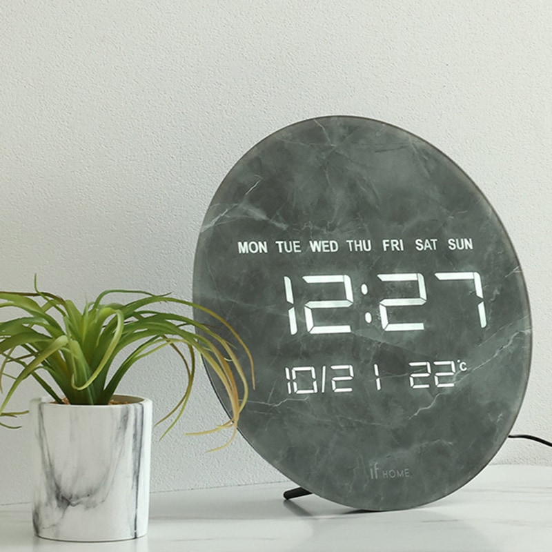  CLOCK デジタル表示　シルバー LEDクロック IF アストロ JB-76901 GYの通販｜東京インテリア公式通販